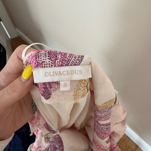 Olivaceous Pink and Purple Halter Sundress Mini - Picture 2 of 2